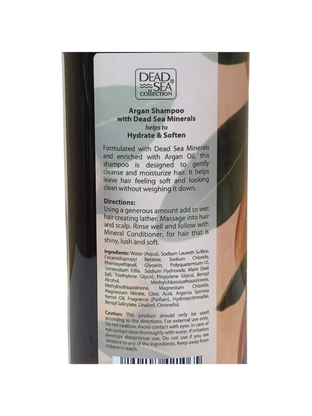 Dead Sea Collection Argan Mineral Shampoo & Conditioner Hydrates Softens Natural
